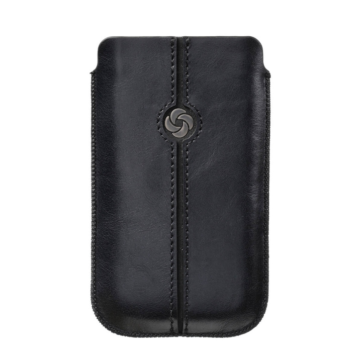 Samsonite Mobile Bag Dezir Leather Large Black i gruppen SMARTPHONE & SURFPLATTOR / Mobilskydd / Universalskydd / Fodral hos TP E-commerce Nordic AB (C03862)