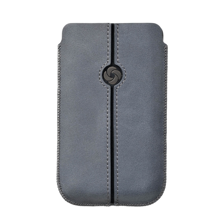 Samsonite Mobile Bag Dezir Leather Small Grey i gruppen SMARTPHONE & SURFPLATTOR / Mobilskydd / Universalskydd / Fodral hos TP E-commerce Nordic AB (C03868)
