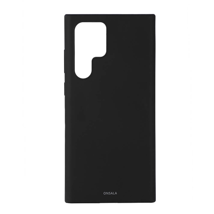 Onsala Mobilcover Silicone Black Samsung S22 Ultra i gruppen SMARTPHONE & SURFPLATTOR / Mobilskydd / Samsung hos TP E-commerce Nordic AB (C03993)