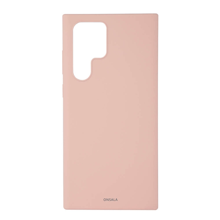 ONSALA Mobilskal Silikon Sand Pink - Samsung S22 Ultra i gruppen SMARTPHONE & SURFPLATTOR / Mobilskydd / Samsung hos TP E-commerce Nordic AB (C03994)