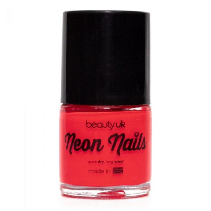 BeautyUK Beauty UK Neon Nail Polish - Coral i gruppen SKÖNHET & HÄLSA / Manikyr/Pedikyr / Nagellack hos TP E-commerce Nordic AB (C04102)