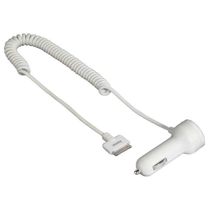 Hama iPhone3/4 Laddare 12V vit 30pin MFI i gruppen SMARTPHONE & SURFPLATTOR / Laddare & Kablar / Billaddare / Billaddare 30 pin hos TP E-commerce Nordic AB (C04187)