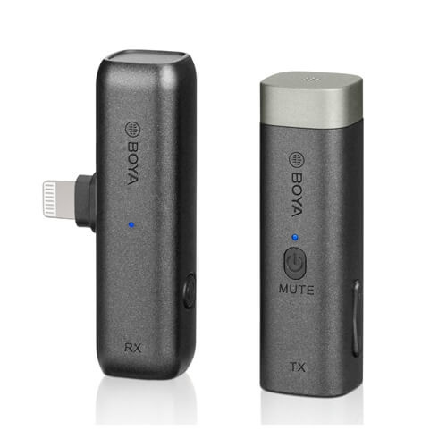 BOYA Mikrofon Smartphone Trådlös x1 BY-WM3D Lightning i gruppen SMARTPHONE & SURFPLATTOR / Övriga tillbehör / Gadgets hos TP E-commerce Nordic AB (C04203)