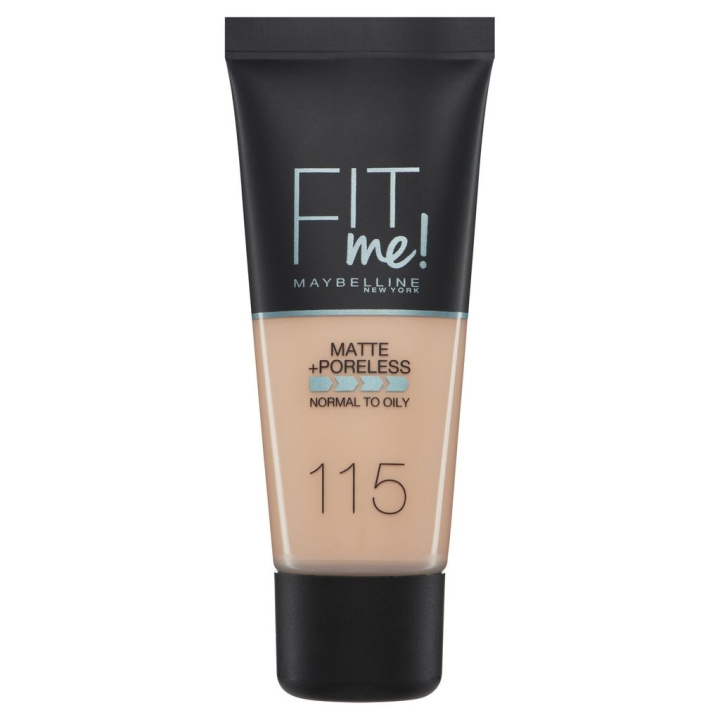 Maybelline Fit Me Matte + Poreless Foundation - 115 Ivory i gruppen SKÖNHET & HÄLSA / Makeup / Basmakeup / Foundation hos TP E-commerce Nordic AB (C04313)