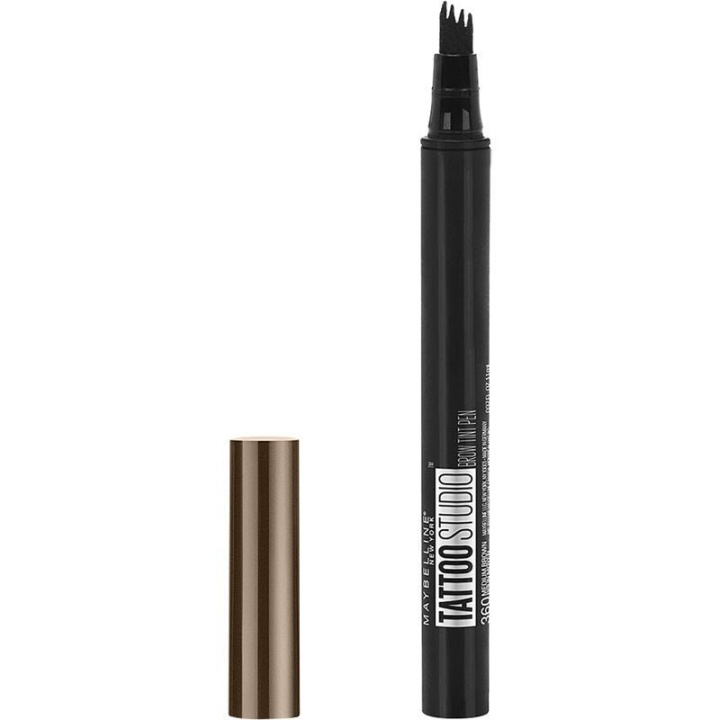 Maybelline Tattoo Brow Micro Pen Tint - 120 Medium Brown i gruppen SKÖNHET & HÄLSA / Makeup / Ögon & Ögonbryn / Ögonbrynspenna hos TP E-commerce Nordic AB (C04331)
