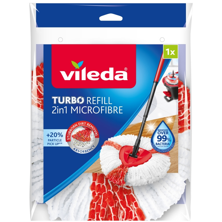 Vileda Turbo Refill 2 in 1 Microfibre i gruppen HEM, HUSHÅLL & TRÄDGÅRD / Städprodukter / Övriga städtillbehör hos TP E-commerce Nordic AB (C04360)