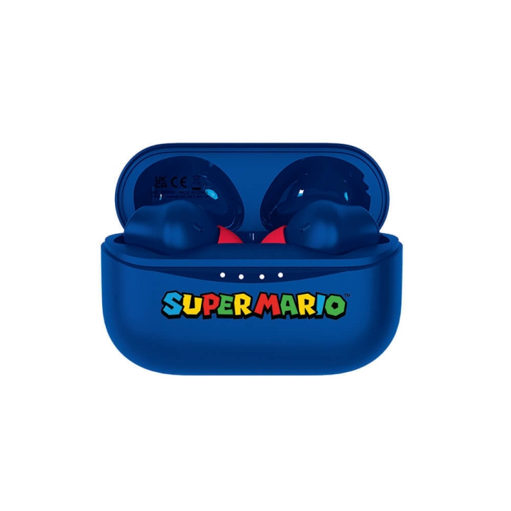 Super Mario In-Ear Hörlurar, True Wireless, Blå i gruppen HEMELEKTRONIK / Ljud & Bild / Hörlurar & Tillbehör / Hörlurar hos TP E-commerce Nordic AB (C04419)