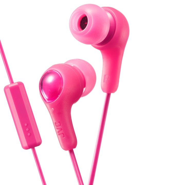 JVC Hörlur FX7M Gumy Plus In-Ear Mic Rosa i gruppen HEMELEKTRONIK / Ljud & Bild / Hörlurar & Tillbehör / Hörlurar hos TP E-commerce Nordic AB (C04456)