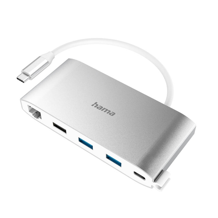 Hama USB-C Hubb Multiport 8 Portar i gruppen DATORER & KRINGUTRUSTNING / Datortillbehör / USB-hubbar hos TP E-commerce Nordic AB (C04468)