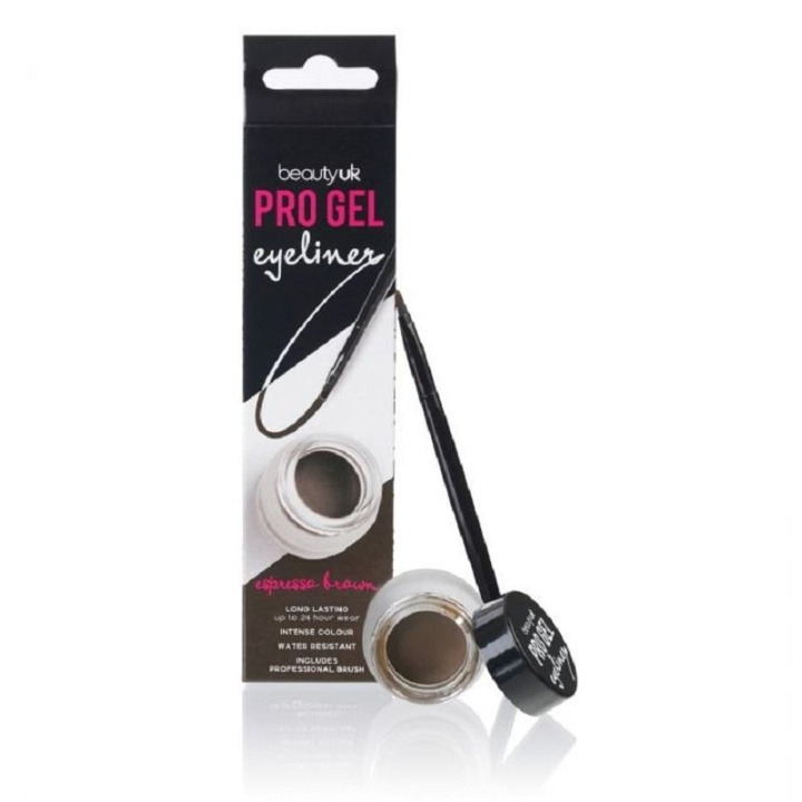 BeautyUK Beauty UK Pro Gel Eyeliner Espresso Brown 4,5g i gruppen SKÖNHET & HÄLSA / Makeup / Ögon & Ögonbryn / Eyeliner / Kajal hos TP E-commerce Nordic AB (C04526)