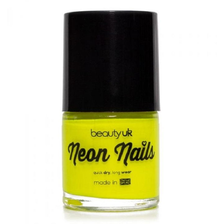 BeautyUK Beauty UK Neon Nail Polish - Yellow i gruppen SKÖNHET & HÄLSA / Manikyr/Pedikyr / Nagellack hos TP E-commerce Nordic AB (C04530)