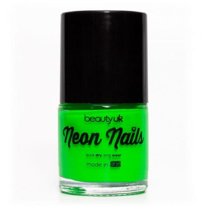 BeautyUK Beauty UK Neon Nail Polish - Green i gruppen SKÖNHET & HÄLSA / Manikyr/Pedikyr / Nagellack hos TP E-commerce Nordic AB (C04534)