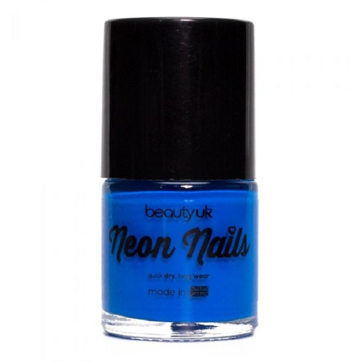 BeautyUK Beauty UK Neon Nail Polish - Blue i gruppen SKÖNHET & HÄLSA / Manikyr/Pedikyr / Nagellack hos TP E-commerce Nordic AB (C04535)