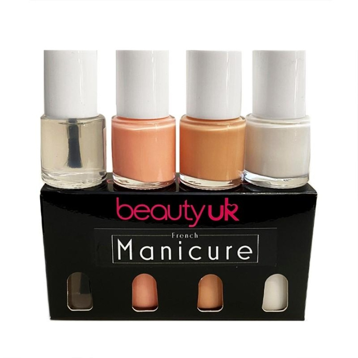 BeautyUK Beauty UK French Manicure Set 4x9ml i gruppen SKÖNHET & HÄLSA / Manikyr/Pedikyr / Nagellack hos TP E-commerce Nordic AB (C04548)