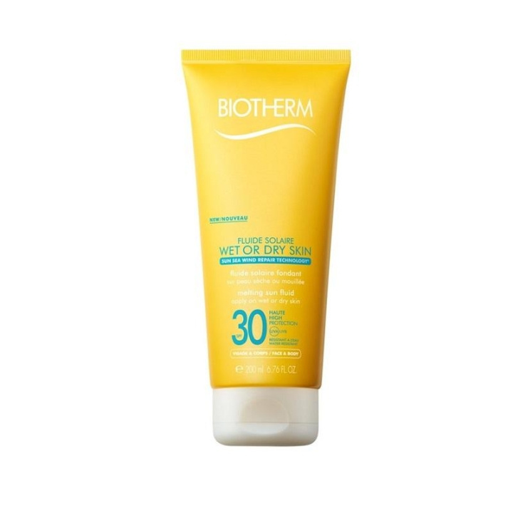 Biotherm Melting Sun Fluid Wet Or Dry Skin, Solskyddsfaktor SPF30 200ml i gruppen SKÖNHET & HÄLSA / Hudvård / Solskydd & Tanning / Solskydd hos TP E-commerce Nordic AB (C04571)