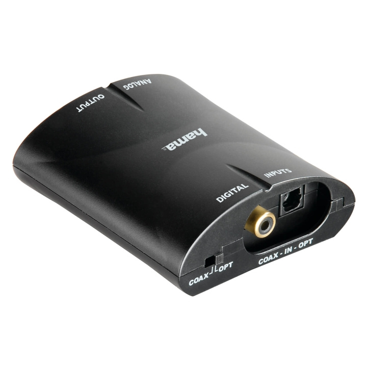 HAMA Audio Converter AC81 Omvandlar Digital Till Analog i gruppen DATORER & KRINGUTRUSTNING / Datorkablar / Switchar & Splittrar hos TP E-commerce Nordic AB (C04619)