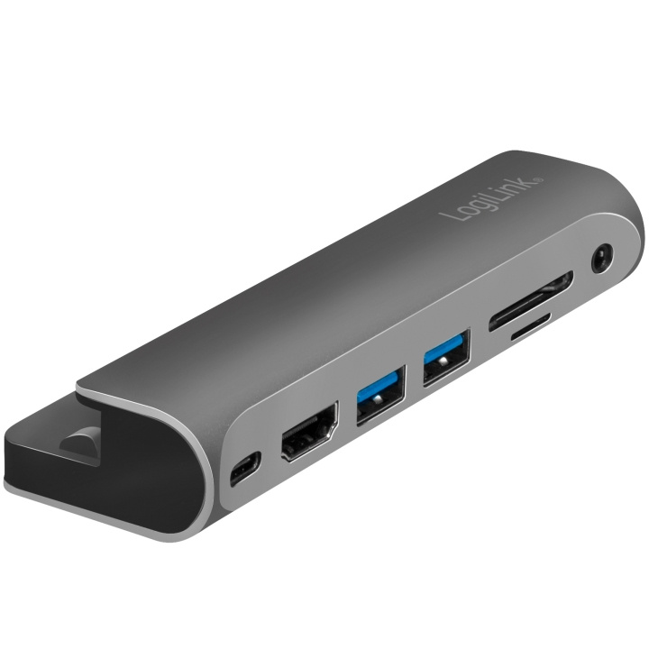 LogiLink USB-dockningsstation iPad 7-port USB3.2 Alu i gruppen DATORER & KRINGUTRUSTNING / Datortillbehör / USB-hubbar hos TP E-commerce Nordic AB (C04645)