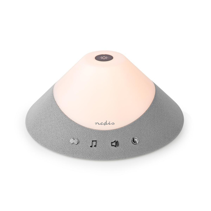 Nedis Maskin för Vitt Brus | 20 Sound Options | 4 W | Maximal batteritid: 5 timmar | Dimbara | Timer | Grå / Vit i gruppen HEM, HUSHÅLL & TRÄDGÅRD / Väggklockor & Räkneverk / Väckarklockor hos TP E-commerce Nordic AB (C04782)