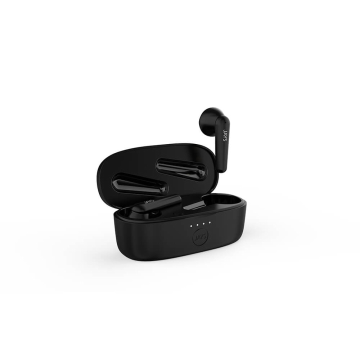 JAYS Headphone t-Six TWS True Wireless In-Ear Black i gruppen HEMELEKTRONIK / Ljud & Bild / Hörlurar & Tillbehör / Hörlurar hos TP E-commerce Nordic AB (C04874)