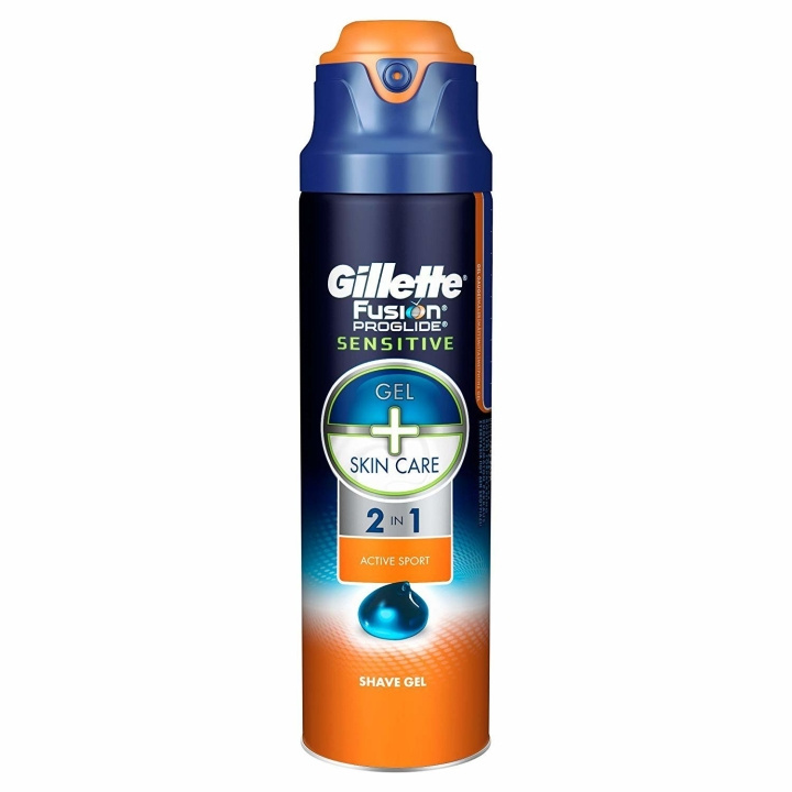 Gillette Fusion Sensitive Shave Gel Active Sport 170ml i gruppen SKÖNHET & HÄLSA / Hår & Styling / Rakning & Trimning / Rakhyvlar & Tillbehör hos TP E-commerce Nordic AB (C04887)