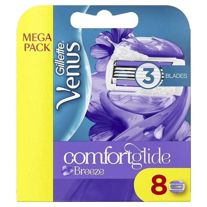 Gillette Venus Comfortglide Breeze Blades 8-pack i gruppen SKÖNHET & HÄLSA / Hår & Styling / Rakning & Trimning / Rakhyvlar & Tillbehör hos TP E-commerce Nordic AB (C04916)