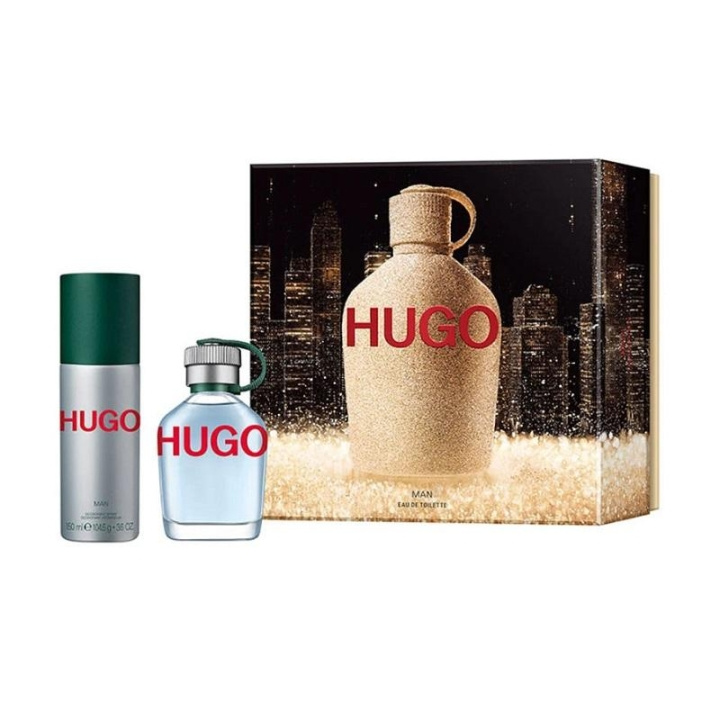 Hugo Boss Giftset Hugo Boss Hugo Man Edt 75ml + Deo Spray 150ml i gruppen SKÖNHET & HÄLSA / Presentkit / Presentkit För Honom hos TP E-commerce Nordic AB (C04935)