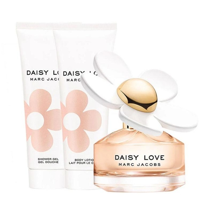 Giftset Marc Jacobs Daisy Love Edt 50ml + Body Lotion 75ml + Shower Gel 75ml i gruppen SKÖNHET & HÄLSA / Doft & Parfym / Parfym / Parfym för henne hos TP E-commerce Nordic AB (C04936)