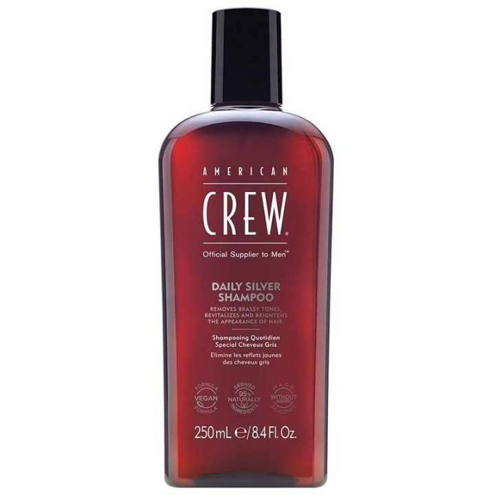 American Crew Daily Silver Shampoo 250ml i gruppen SKÖNHET & HÄLSA / Hår & Styling / Hårvårdsprodukter / Hårfärg / Silverschampo hos TP E-commerce Nordic AB (C04963)