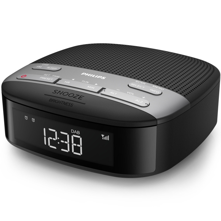 Philips Digital DAB+/FM-klockradio Dubbla alarm i gruppen HEMELEKTRONIK / Ljud & Bild / Hemmabio, HiFi & Bärbart / Radio & Väckarklockor / Klockradio hos TP E-commerce Nordic AB (C05003)