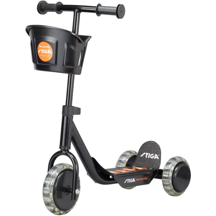 Stiga STR Scooter Mini Kid 3W Black i gruppen LEKSAKER, BARN- & BABYPRODUKTER / Uteleksaker / Cyklar & Sparkcyklar hos TP E-commerce Nordic AB (C05039)