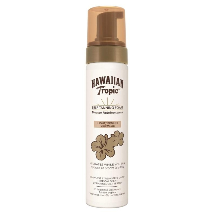 Hawaiian Tropic Self-Tanning Foam Light/Medium 200ml i gruppen SKÖNHET & HÄLSA / Hudvård / Solskydd & Tanning / Brun utan sol hos TP E-commerce Nordic AB (C05071)