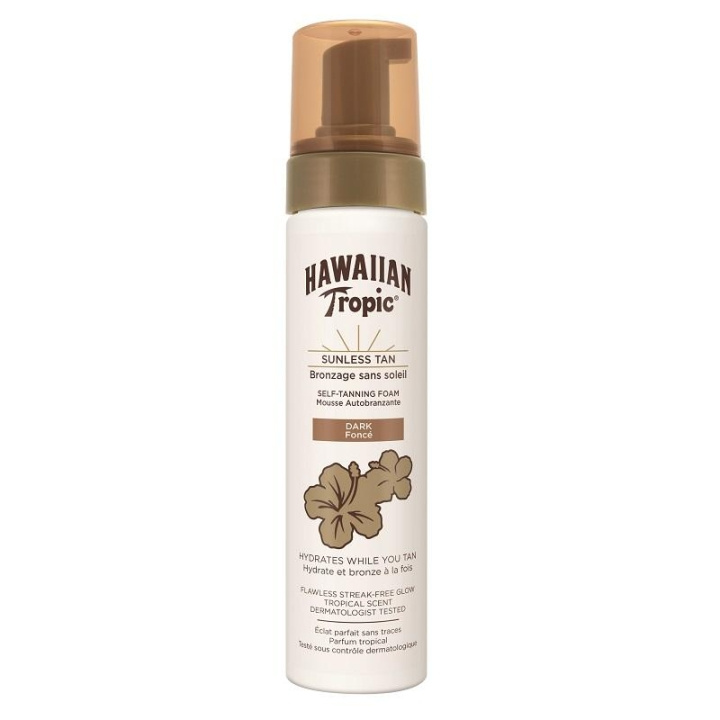 Hawaiian Tropic Self-Tanning Foam Dark 200ml i gruppen SKÖNHET & HÄLSA / Hudvård / Solskydd & Tanning / Brun utan sol hos TP E-commerce Nordic AB (C05072)