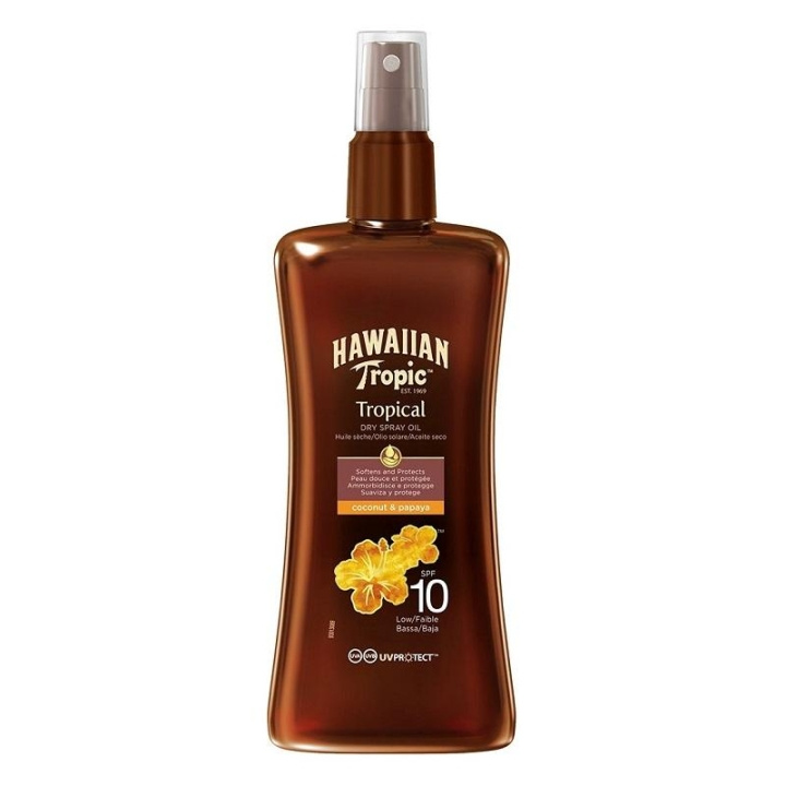 Hawaiian Tropic Protective Dry Spray Oil, Solskyddsfaktor SPF10 200ml i gruppen SKÖNHET & HÄLSA / Hudvård / Solskydd & Tanning / Solskydd hos TP E-commerce Nordic AB (C05116)