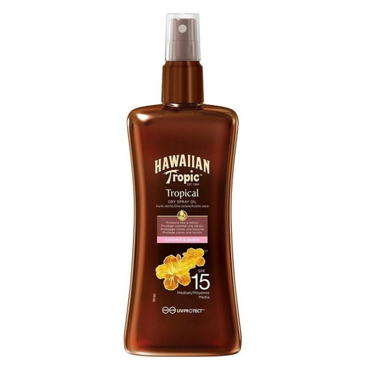 Hawaiian Tropic Protective Dry Spray Oil SPF15 200ml i gruppen SKÖNHET & HÄLSA / Hudvård / Solskydd & Tanning / Solskydd hos TP E-commerce Nordic AB (C05118)
