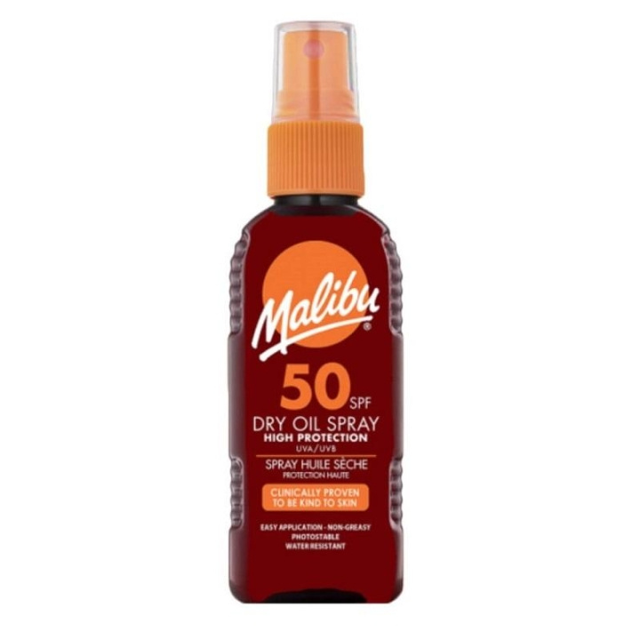 Malibu Dry Oil Spray SPF50 100ml i gruppen SKÖNHET & HÄLSA / Hudvård / Solskydd & Tanning / Solskydd hos TP E-commerce Nordic AB (C05162)