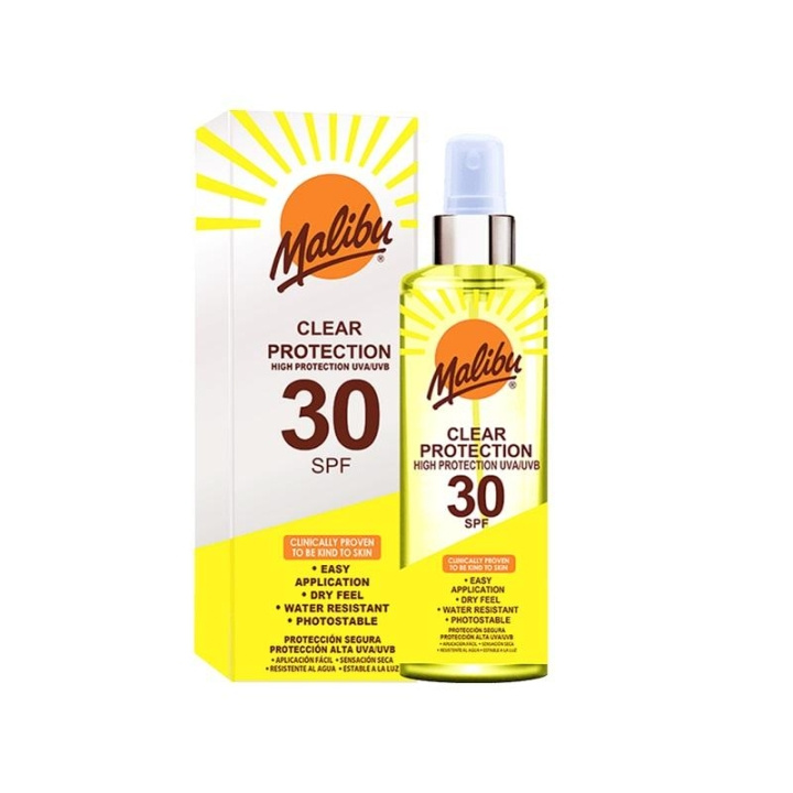 Malibu Clear Protection Spray SPF30 250ml i gruppen SKÖNHET & HÄLSA / Hudvård / Solskydd & Tanning / Solskydd hos TP E-commerce Nordic AB (C05173)