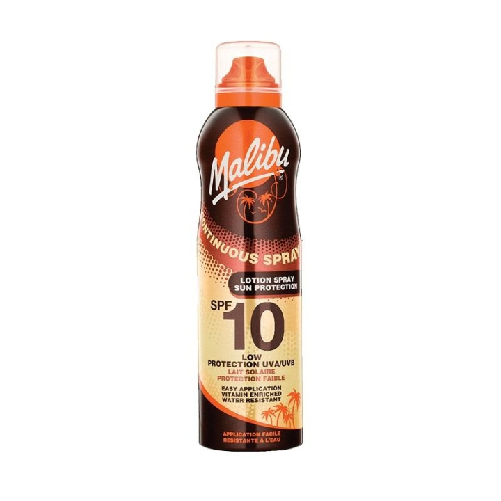 Malibu Continous Lotion Spray SPF10 175ml i gruppen SKÖNHET & HÄLSA / Hudvård / Solskydd & Tanning / Solskydd hos TP E-commerce Nordic AB (C05177)