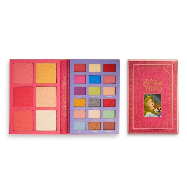 Makeup Revolution X Disney Fairytale Sleeping Beauty Book Palette i gruppen SKÖNHET & HÄLSA / Makeup / Ögon & Ögonbryn / Ögonskuggor hos TP E-commerce Nordic AB (C05190)