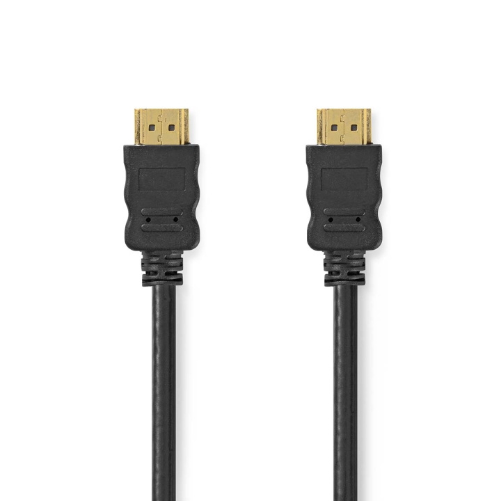 Nedis High Speed ​​HDMI ™ kabel med Ethernet | HDMI™ Kontakt | HDMI™ Kontakt | 4K@30Hz | ARC | 10.2 Gbps | 5.00 m | Rund | PVC | Svart | Låda i gruppen DATORER & KRINGUTRUSTNING / Datorkablar / Apparatkablar hos TP E-commerce Nordic AB (C05217)