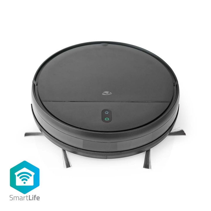 Nedis SmartLife Robot Dammsugare | Slumpmässigt | Wi-Fi | Kapacitet insamlingsreservoir: 0.2 l | Automatisk laddning | Maximal användningstid: 1.8 timmar | Svart | Android™ / IOS i gruppen HEM, HUSHÅLL & TRÄDGÅRD / Städprodukter / Dammsugare & Tillbehör / Robotdammsugare hos TP E-commerce Nordic AB (C05246)