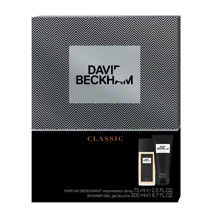 Giftset David Beckham Classic Deo Spray 75ml + Shower Gel 200ml i gruppen SKÖNHET & HÄLSA / Doft & Parfym / Parfym / Parfym för honom hos TP E-commerce Nordic AB (C05357)