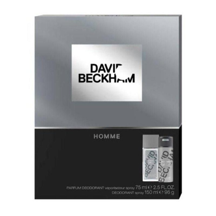 Giftset David Beckham Homme Deo Spray 75ml + Deo Spray 150ml i gruppen SKÖNHET & HÄLSA / Doft & Parfym / Parfym / Parfym för honom hos TP E-commerce Nordic AB (C05358)