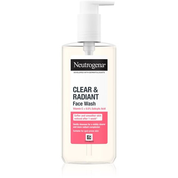 Neutrogena Clear & Radiant Face Wash 200ml i gruppen SKÖNHET & HÄLSA / Hudvård / Ansiktsvård / Rengöring hos TP E-commerce Nordic AB (C05404)