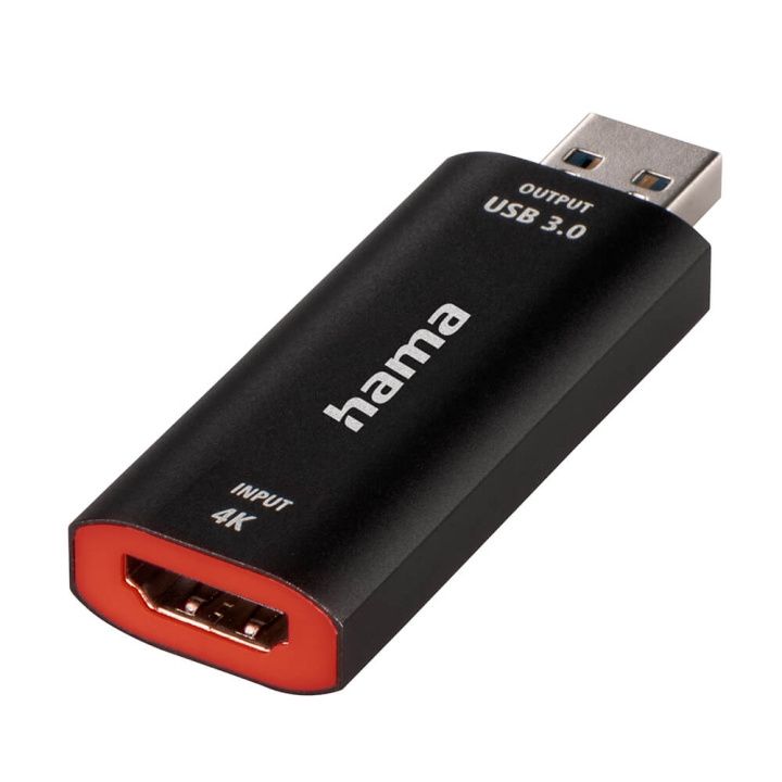 Hama Capture Card USB HDMI 4K till 1080P USB-C-adapter i gruppen DATORER & KRINGUTRUSTNING / Datortillbehör / Webbkameror hos TP E-commerce Nordic AB (C05440)