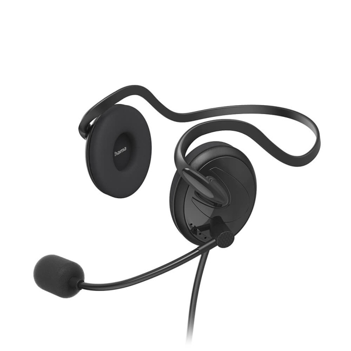 Hama Headset PC Office Stereo On-Ear NHS-P100 V2 Svart i gruppen DATORER & KRINGUTRUSTNING / Datortillbehör / Headset hos TP E-commerce Nordic AB (C05441)