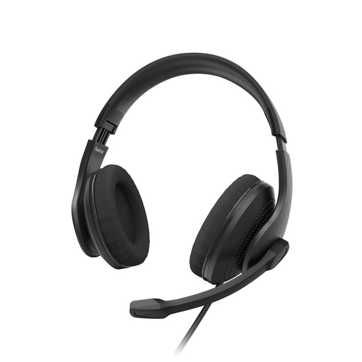 Hama Headset PC Office Stereo Over-Ear HS-P200 V2 Svart i gruppen DATORER & KRINGUTRUSTNING / Datortillbehör / Headset hos TP E-commerce Nordic AB (C05444)