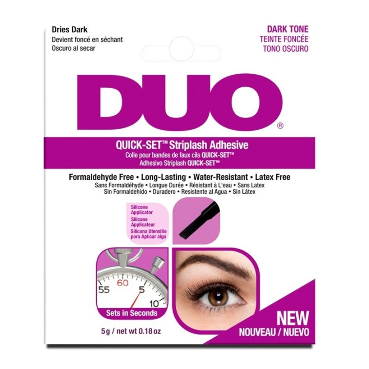 Ardell DUO Quick-Set Brush-on Lash Adhesive Dark 5g i gruppen SKÖNHET & HÄLSA / Makeup / Ögon & Ögonbryn / Lösögonfransar hos TP E-commerce Nordic AB (C05662)