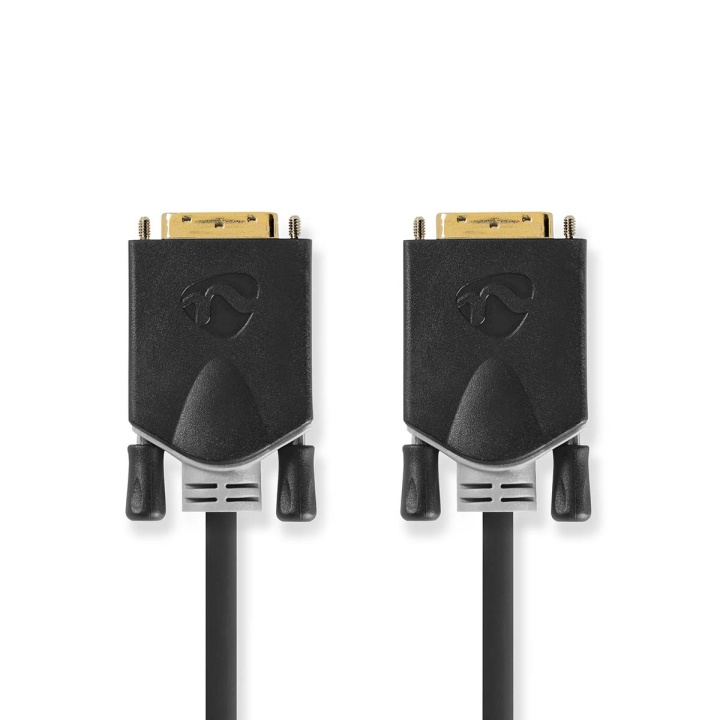 Nedis DVI-kabel | DVI-D 24+1-Pin Hane | DVI-D 24+1-Pin Hane | 2560x1600 | Guldplaterad | 3.00 m | Rak | PVC | Antracit | Låda i gruppen DATORER & KRINGUTRUSTNING / Datorkablar / DVI / Kablar hos TP E-commerce Nordic AB (C06084)