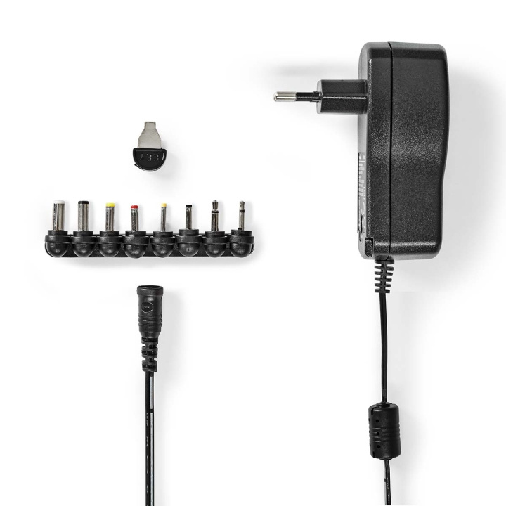 Nedis Universal nätadapter | 18 W | 3 - 12 V DC | 1.10 m | 1.5 A | 8 plug(s) | Svart i gruppen HEM, HUSHÅLL & TRÄDGÅRD / El & Belysning / Nätadaptrar hos TP E-commerce Nordic AB (C06250)