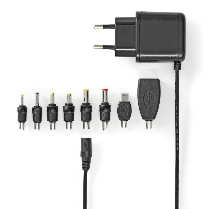 Nedis Universal nätadapter | 12.5 W | 5 V DC | 1.60 m | 2.5 A | 8 plug(s) | Svart i gruppen HEM, HUSHÅLL & TRÄDGÅRD / El & Belysning / Nätadaptrar hos TP E-commerce Nordic AB (C06254)